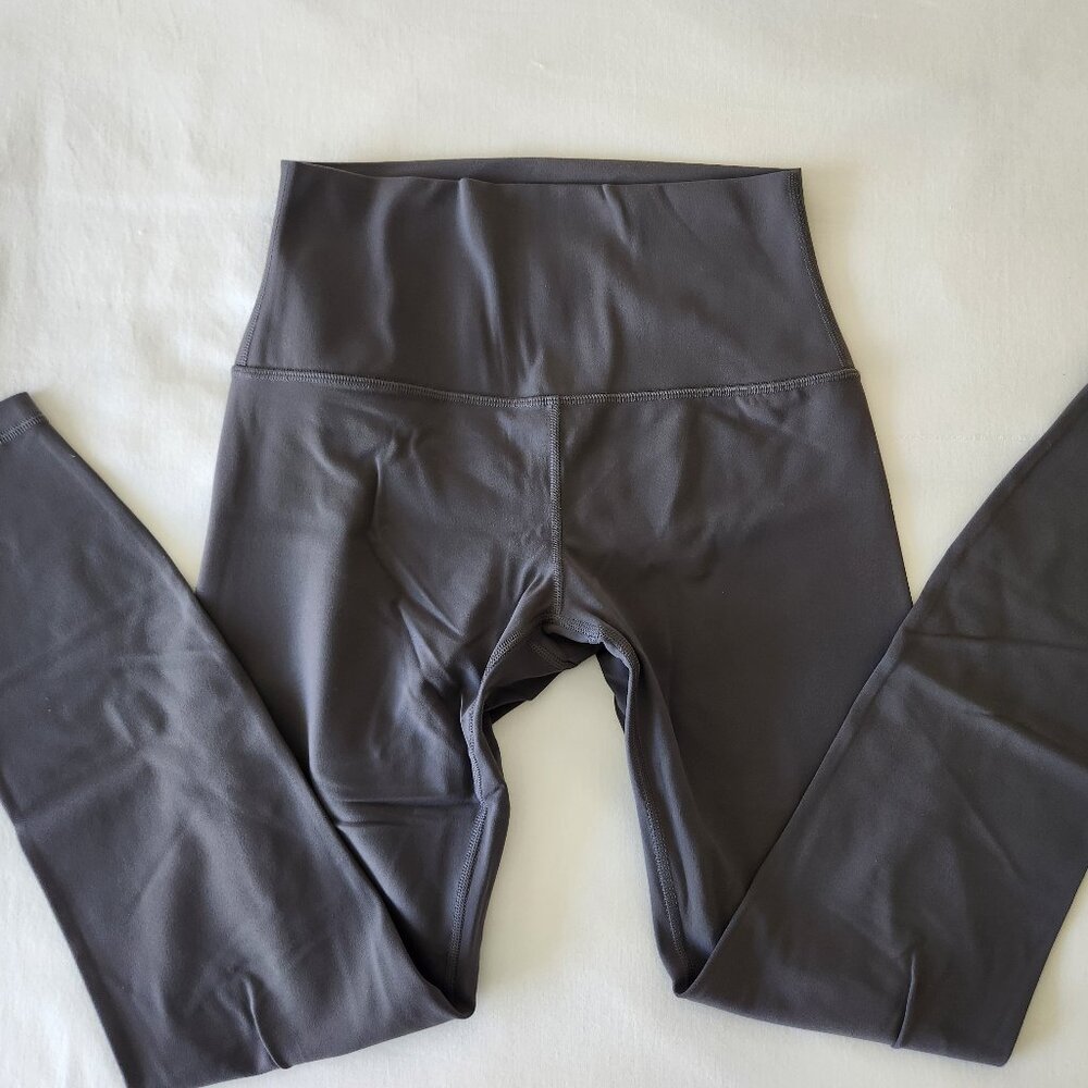 CRZ YOGA Butterluxe Yoga Leggings 25" - High Waisted Sz Small - Dark Carbon Grey